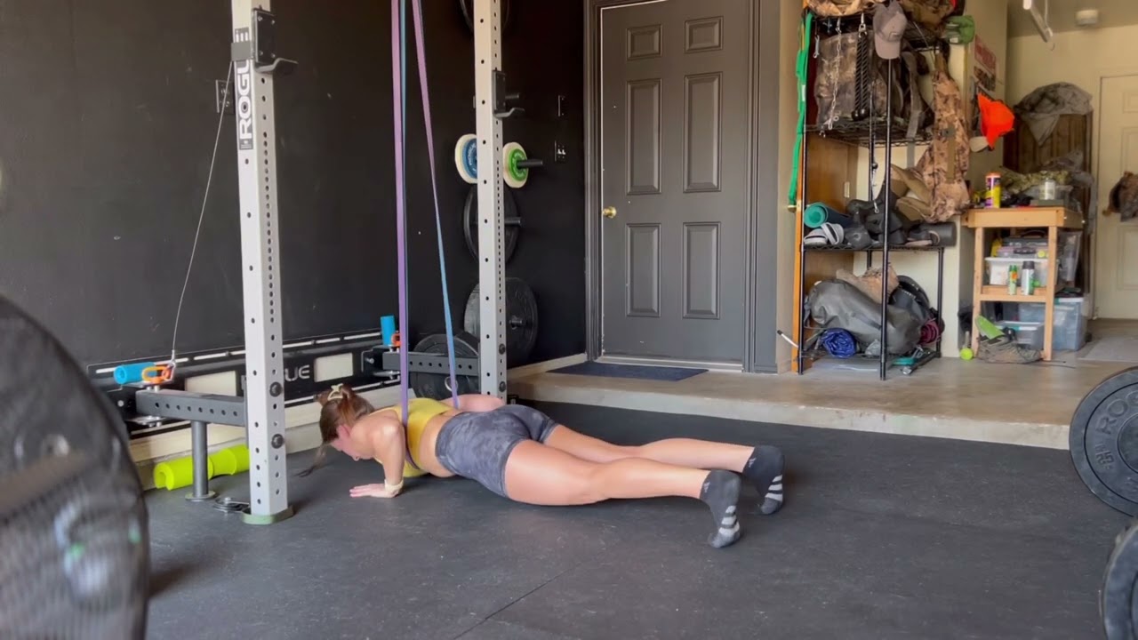 Banded Plyo Push Ups