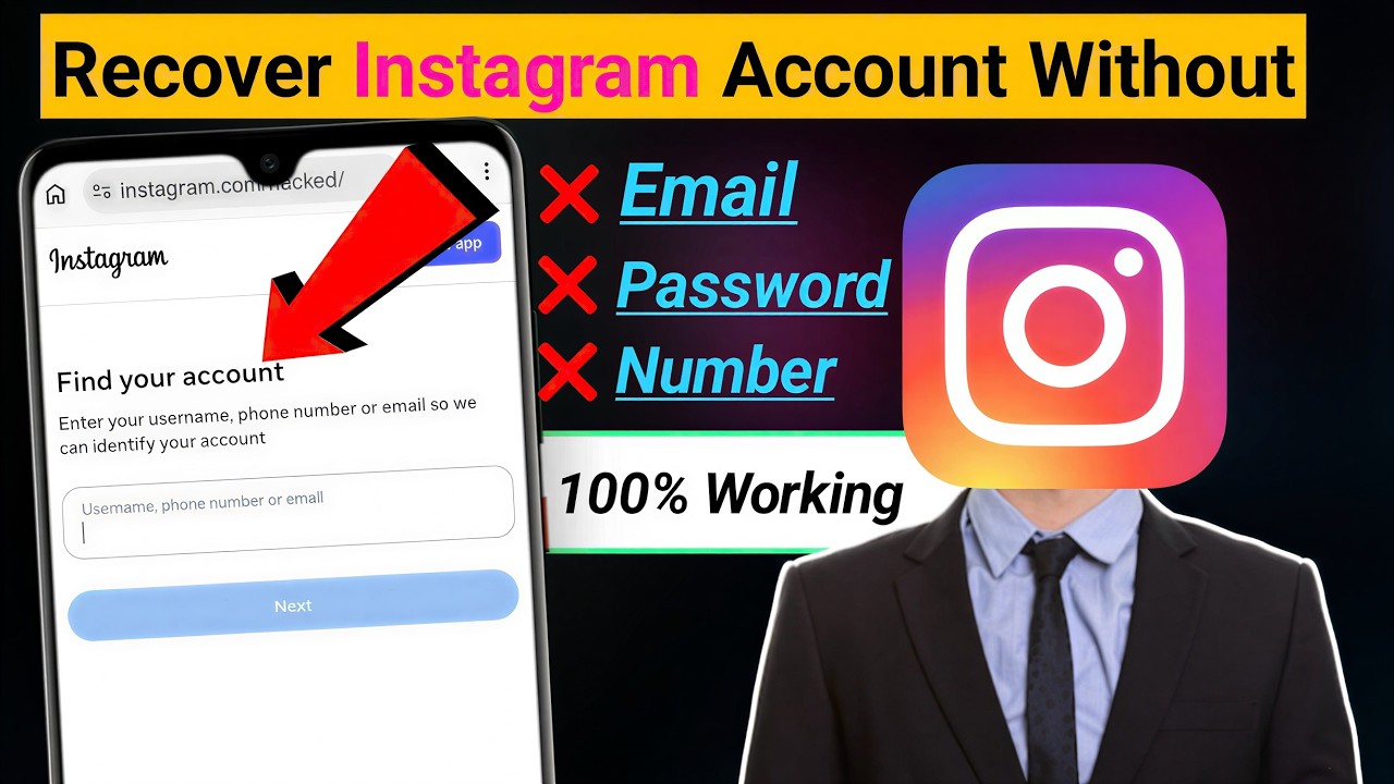 How To Recover Instagram Account Without Email Password & Number (2026) | Instagram Account Recovery