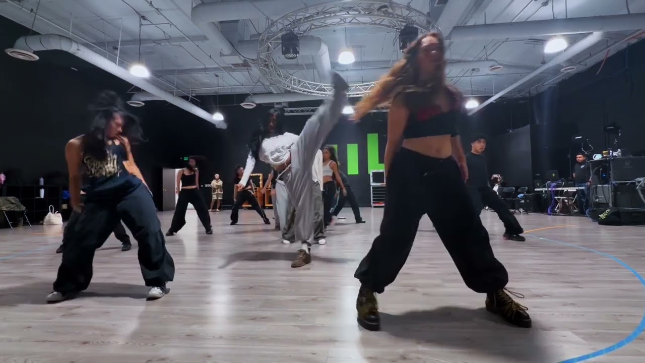 KATSEYE behind the scenes at GRAMMYs rehearsal