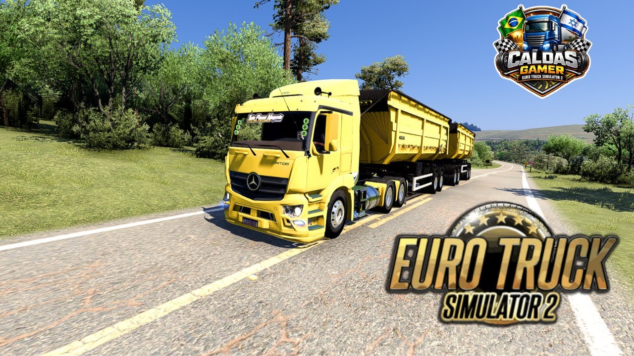 Mercedes-Benz Antos no Eldorado Pro 🚛 Rodocaçamba Guerra e Gráficos Lindíssimos