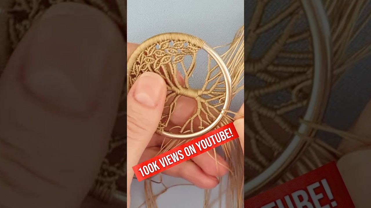 Make your own micro macrame Tree #etsycreatorco