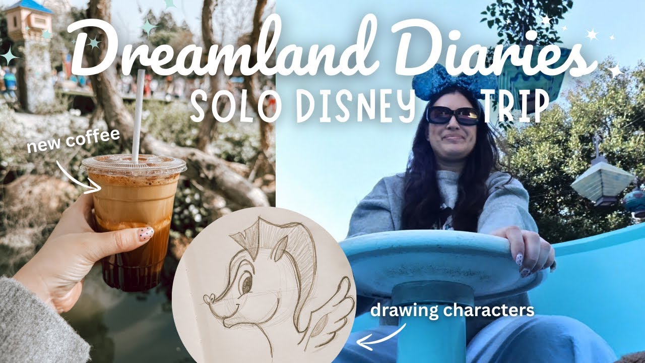 First 2026 Solo Disney Vlog! 🩵🏰✨ new coffee, drawing characters + mini haul