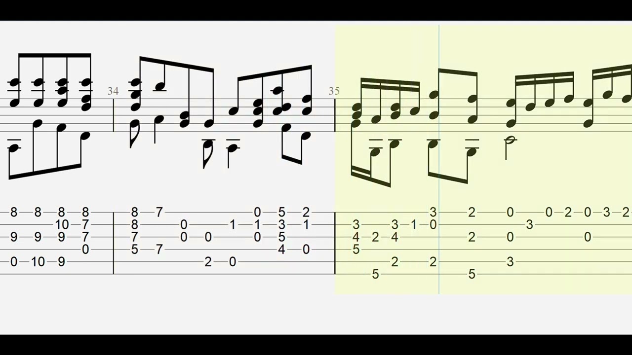 George Frideric Handel: For Unto Us a Child Is Born tablature/sheet music for fingerstyle guitar