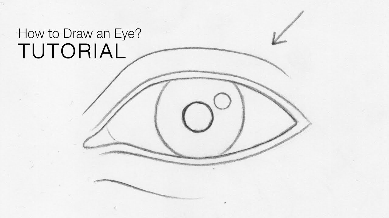 How to draw an eye from any angle for BEGINNERS (Basic proportions) - EASY