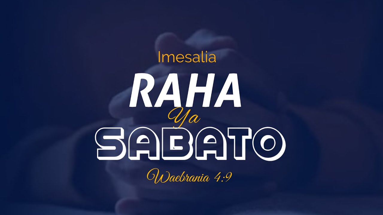 IBADA YA SABATO NZUGUNI B, Pr. KATO