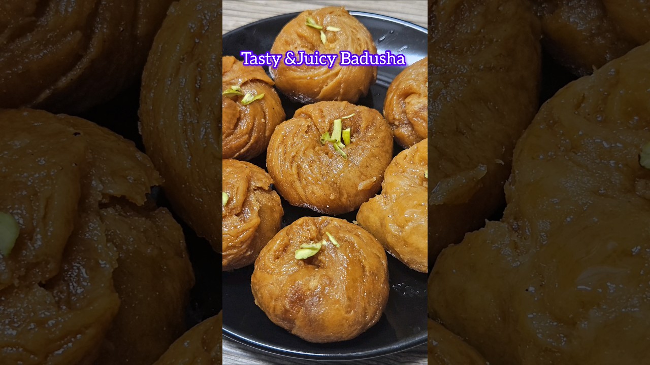 Yummy Badusha Recipe😋 | Perfect Juicy Balushahi Sweet Recipe 😊 #shorts #sweets #badhusha #balushahi