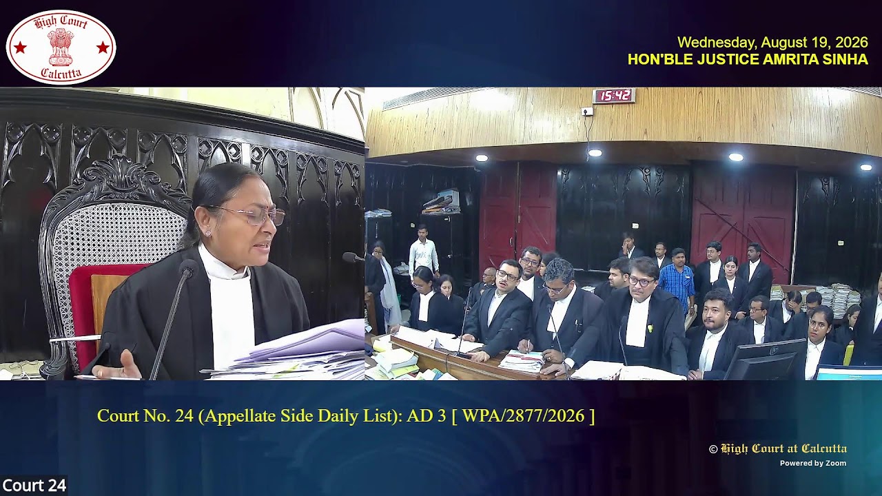 19 August 2026 | Court No. 24 | Live Streaming of the Court proceedings