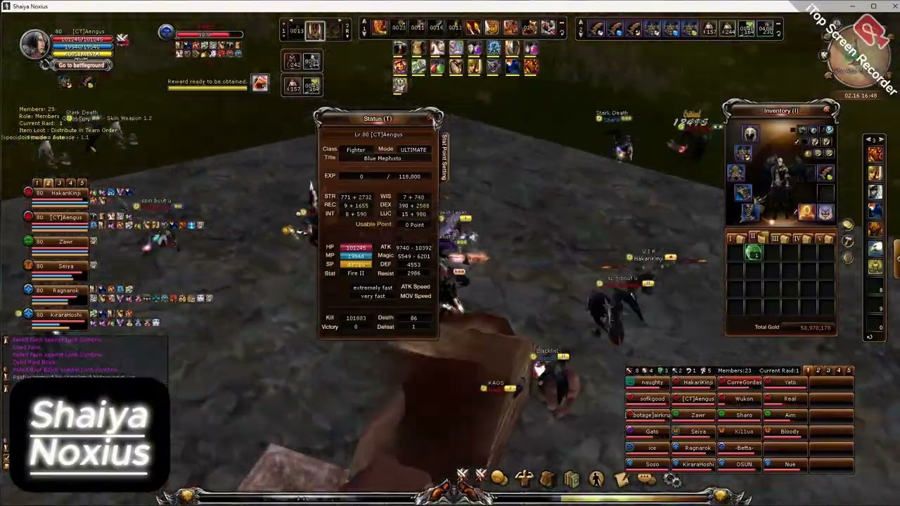 Shaiya Noxius - Kanos PVP