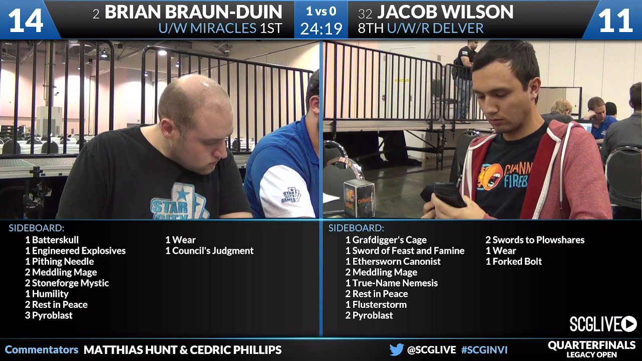SCGINVI - Legacy - Quarterfinal - Brian Braun-Duin vs Jacob Wilson