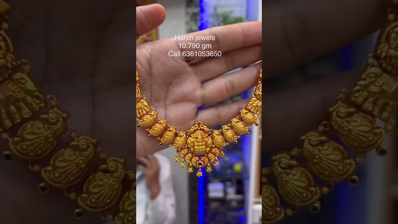 very beautiful and lightweight gold necklace design start from only 10 grams