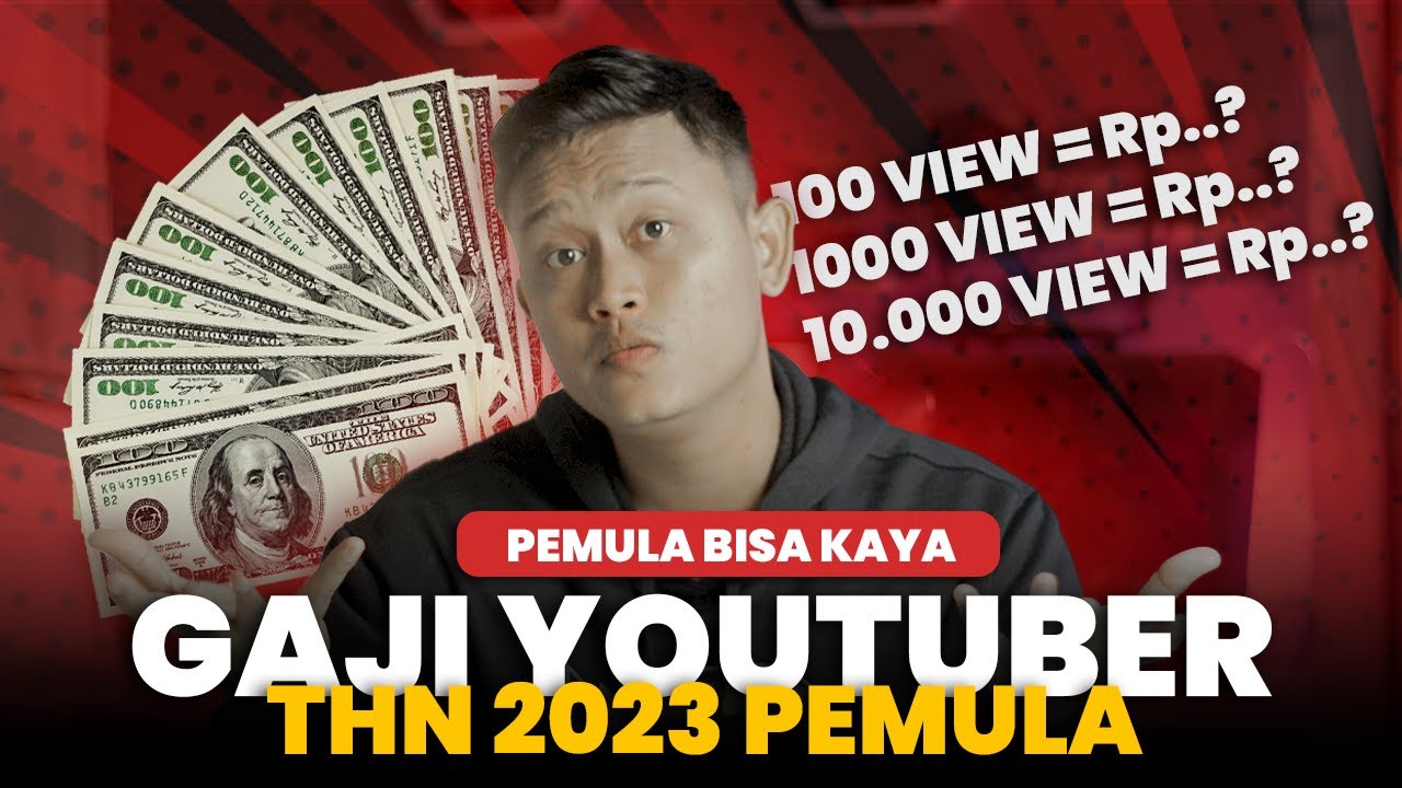 Auto Pensiun ? Segini Penghasilan Youtuber Kecil Pemula | Penghasilan Youtube 100 View 2023
