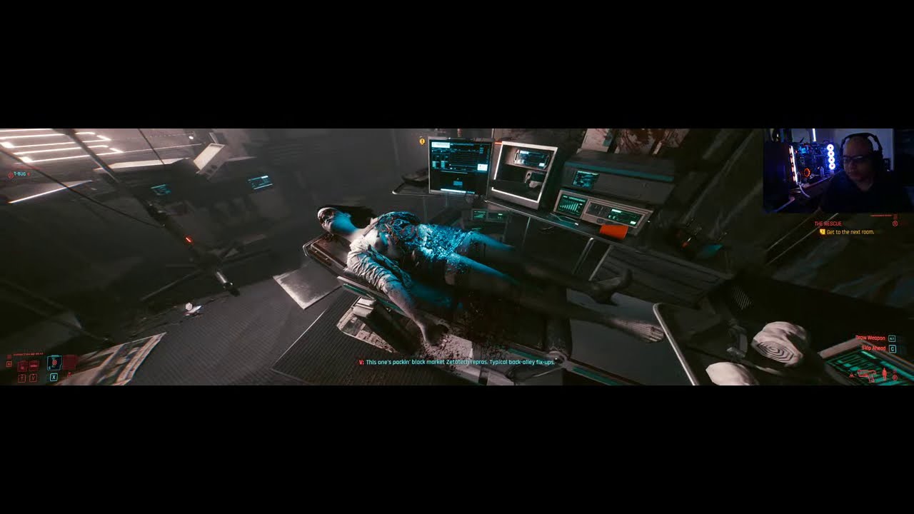 Streaming CyberPunk 2077  3840x1080
