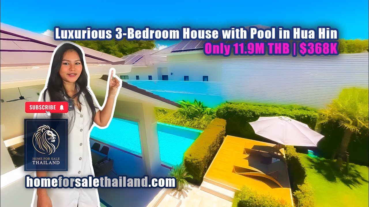 🏡 Luxurious 3-Bedroom House with Pool in Hua Hin – Ready to Move In! – Only 11.9M THB | $368K 🏡