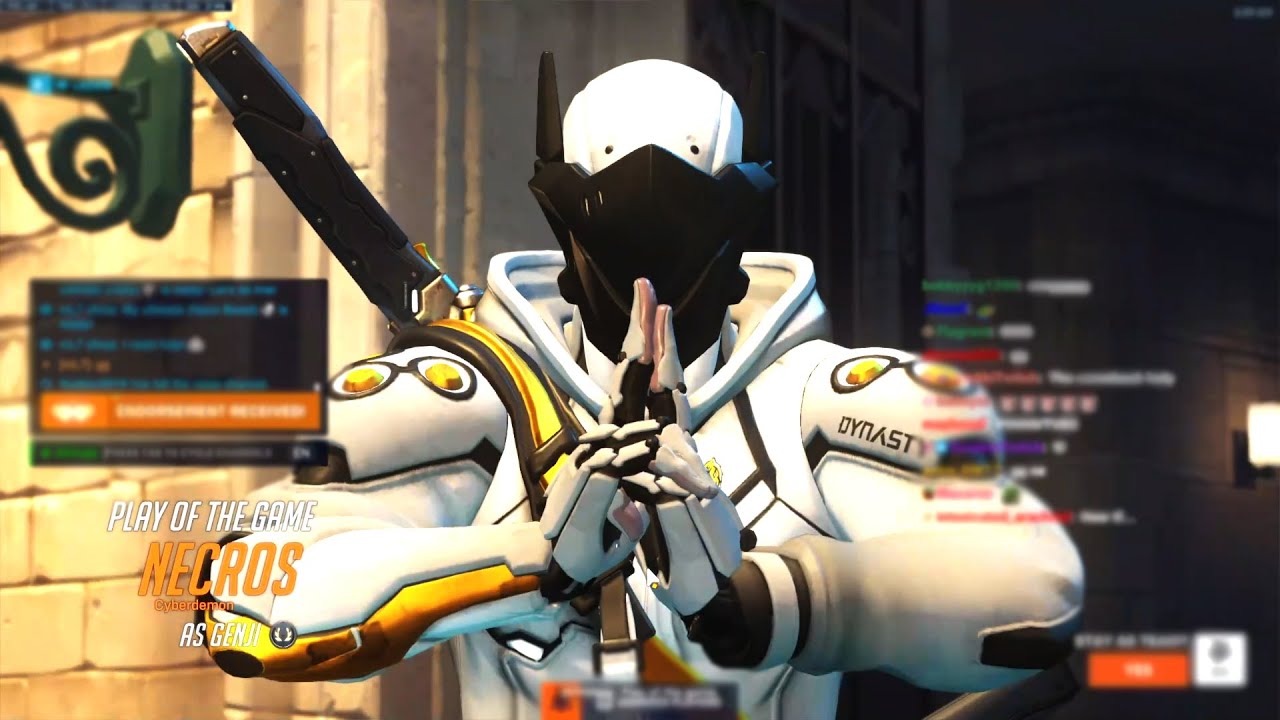 NECROS FASTEST GENJI - POTG! OVERWATCH 2 TOP 500 SEASON 7