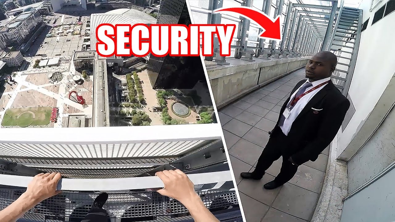 Escaping PARIS ROOFTOP After Seen By SECURITY 🇫🇷