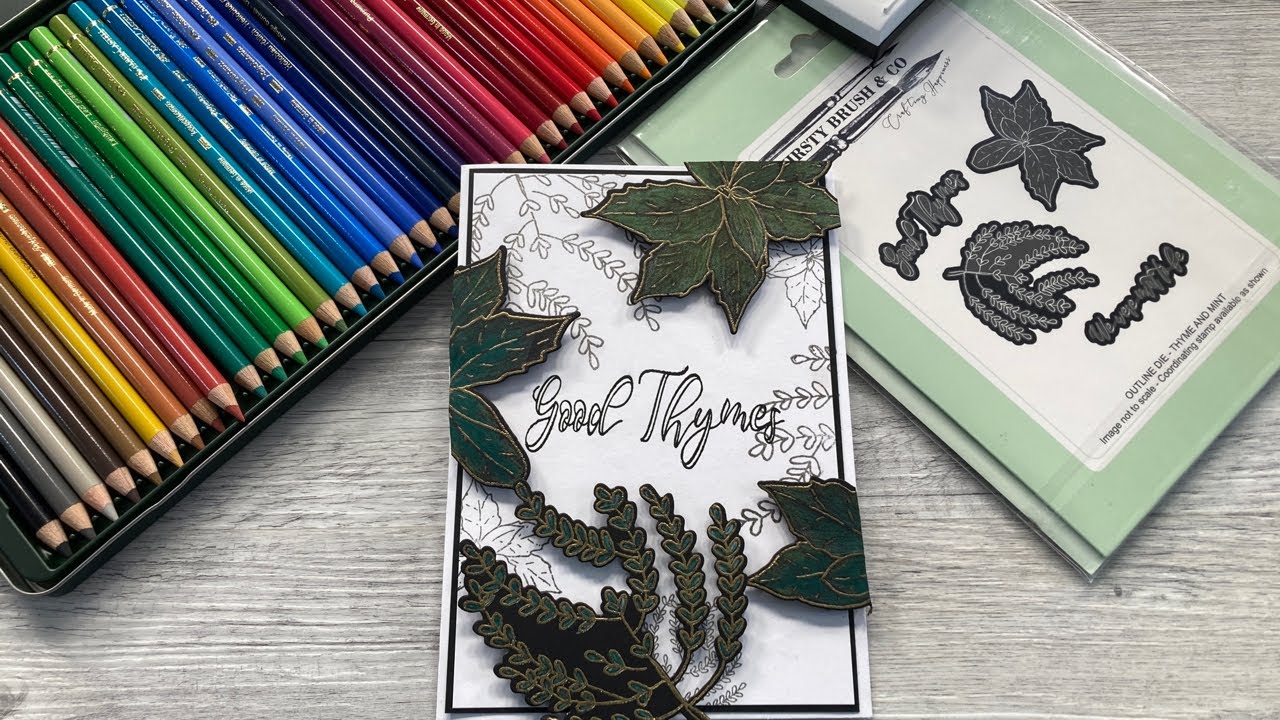 HOW TO -  WATERCOLOUR - DIE CUT AND STAMP - QUICK AND FAST!