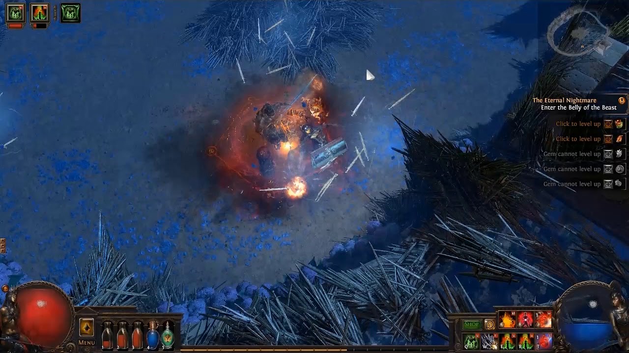 Path of Exile - Act 4 - Boss Battle : Daresso King of Swords (Solo Marauder)