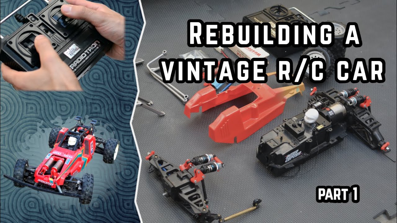 Restoration of a vintage RC car - bandai intercepter 4wd buggy - part 1