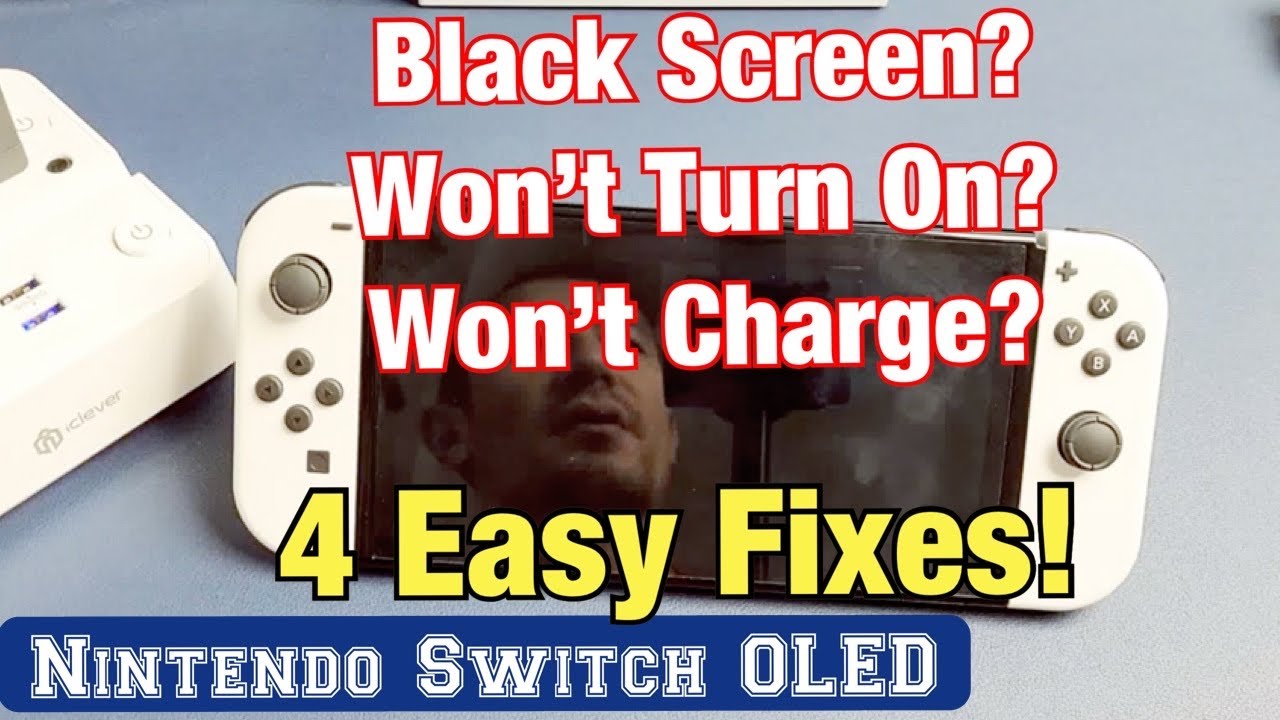 Nintendo Switch OLED: чёрный экран, не включается и не заряжается? 4 простых способа решения!