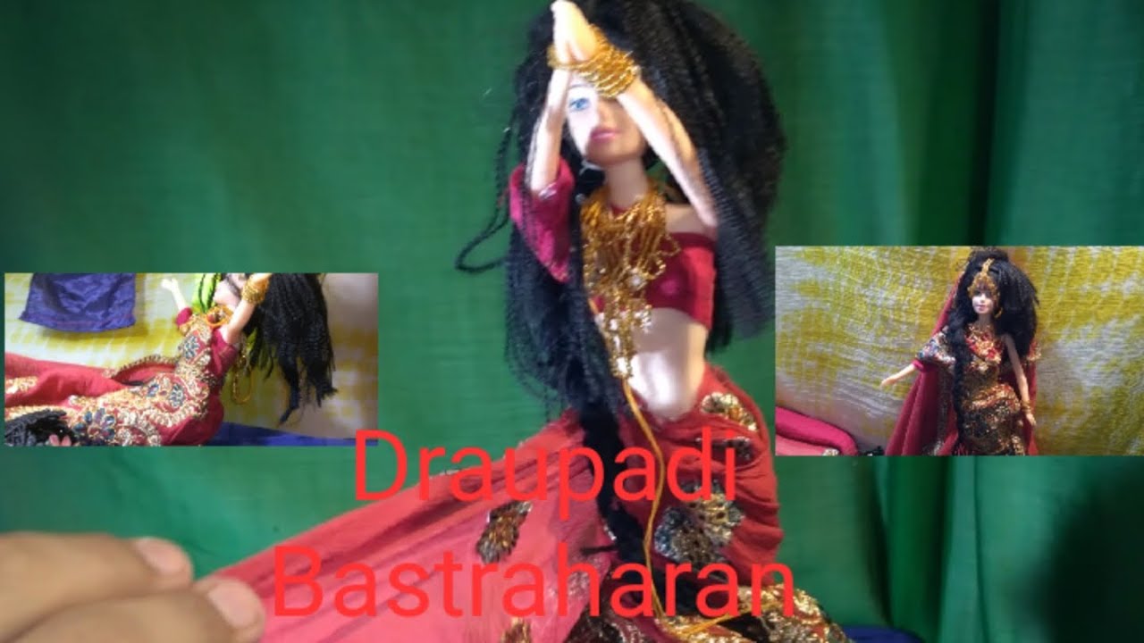 Draupadi bastraharan Barbie doll /mahabharata  Draupadi