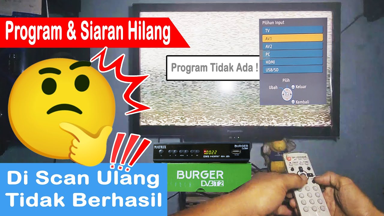 CARA MENGATASI TIDAK ADA PROGRAM DI SET TOP BOX MATRIX BURGER HIJAU
