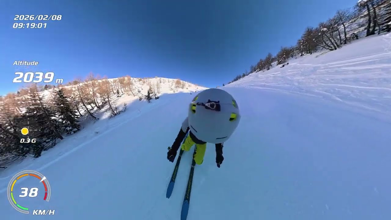 discesa integrale pista Varmost - Forni di Sopra - DJI Osmo 360