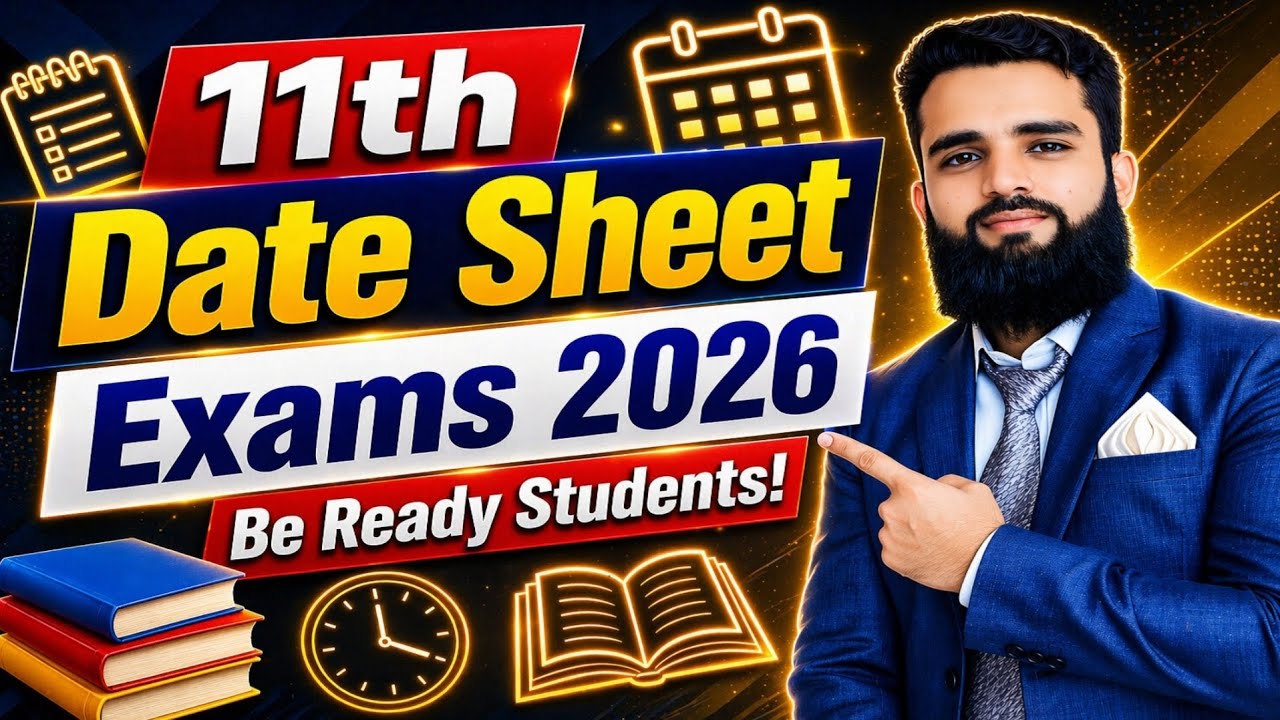 1st Year Date Sheet 2026 Punjab Board | 11th Class Exams Schedule 2026 All Boards