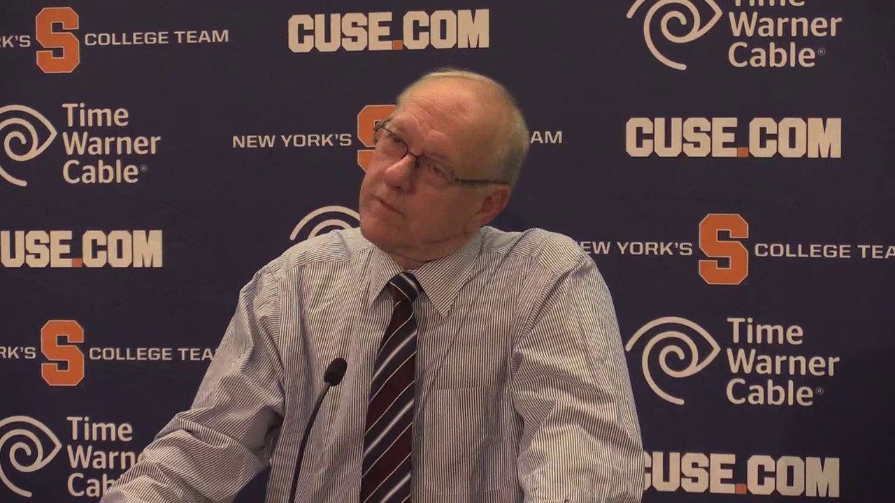 Syracuse basketball coach Boeheim talks about the election