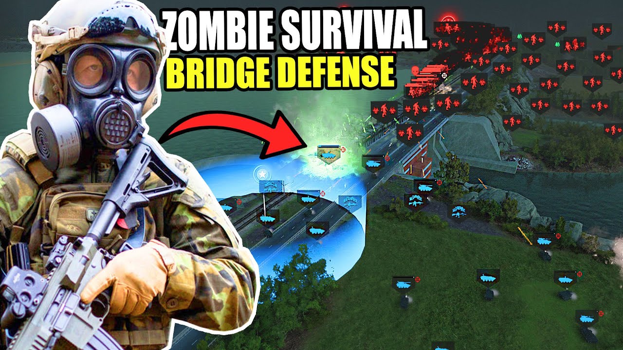 This New ZOMBIE SURVIVAL Simulator has a TERRIFYING Bridge Siege Battle!? - Broken Arrow