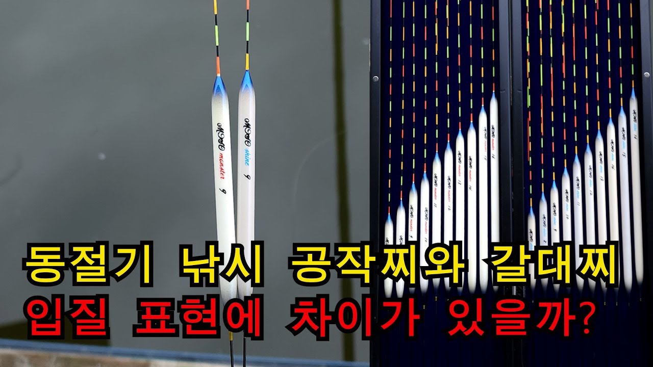 공작찌 ,갈대찌 동절기에는 어떤 찌가 좋을까???