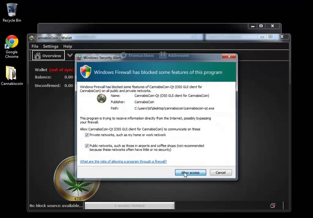 How to install CannabisCoin Wallet
