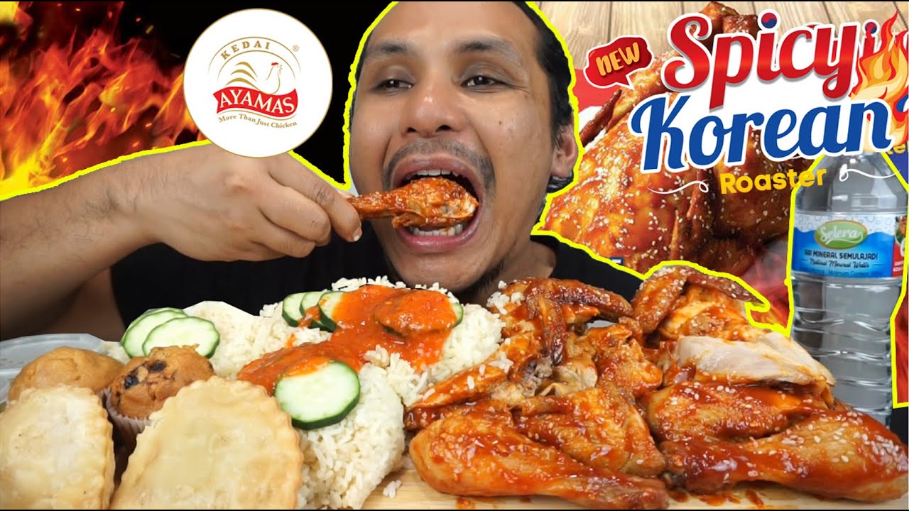 [NEW] ayam golek korea baru dari AYAMAS! (mukbang malaysia) AYAMAS SPICY KOREAN ROASTER