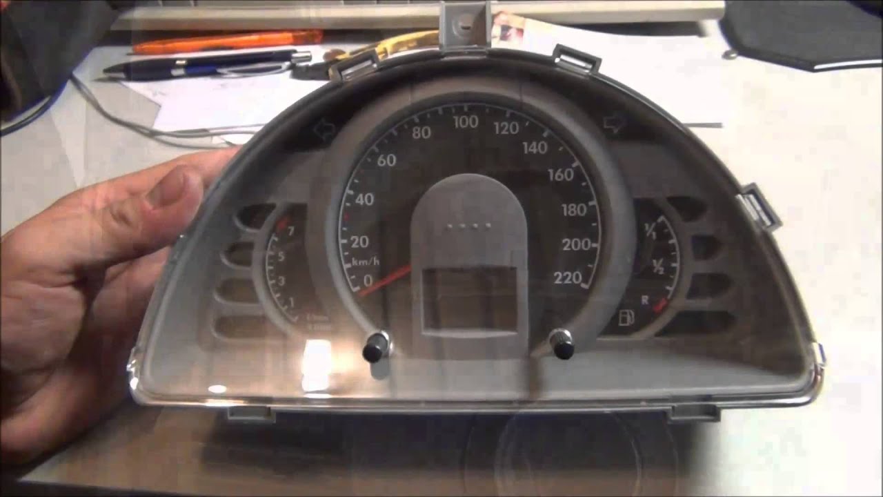 VW FOX Tacho Ausbau Reparatur Digisound Speedometer fix