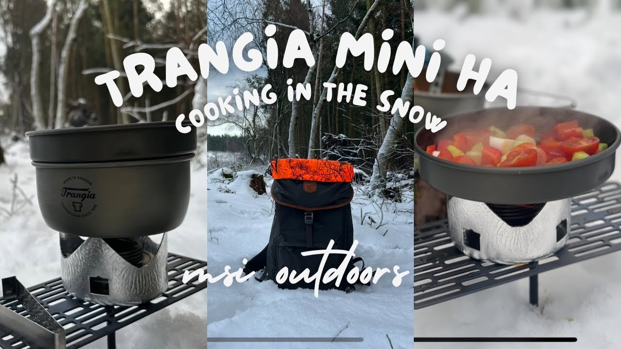 Trangia mini HA | Trangia Cooking in winter | woodland cooking