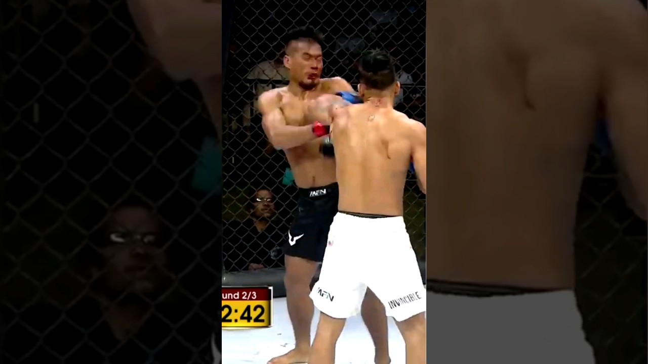 Angad striking make his opponent Bleed🩸 (Angad Bisht vs Chungreng Koren)#mfn #mfn7 #gladiator