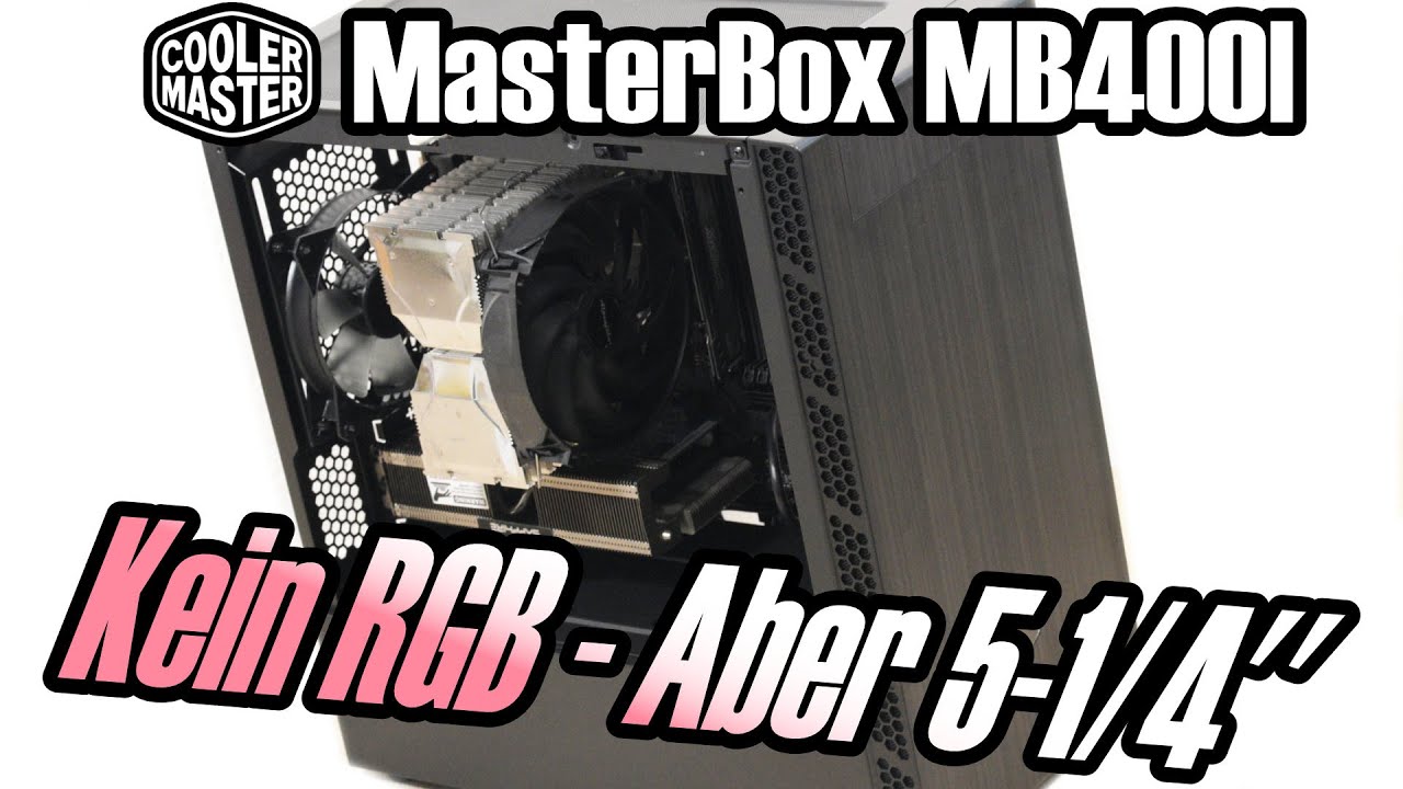 Cooler Master MasterBox MB400L Test - DVD-Laufwerk im Mini-Case