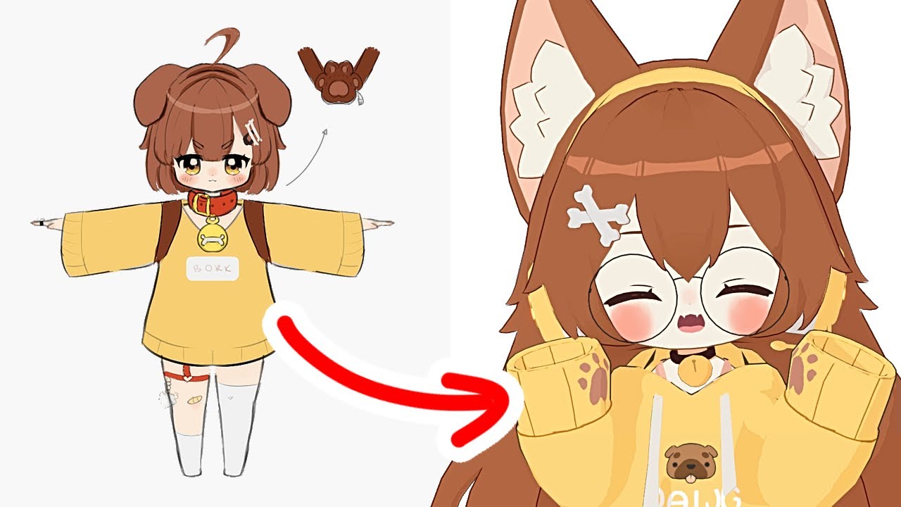 Как я создал самую милую модель VTuber в 3D-программе
