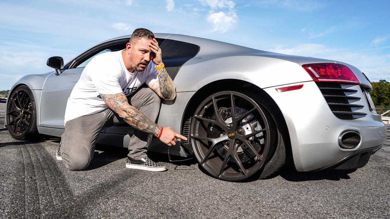 I BLEW THE TIRES OFF MY FRIENDS SUPERCAR DRIFTING!