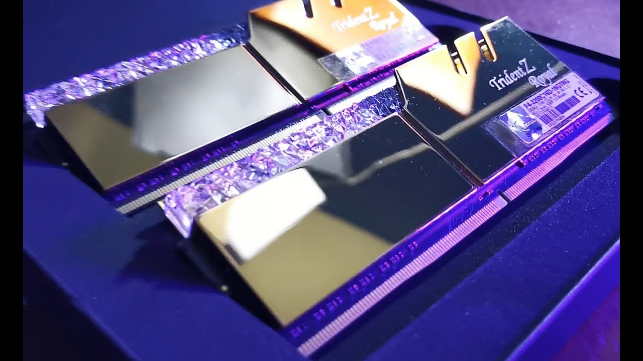Trident Z  Royal RAM GSKILL UNBOXING  ORO PURO