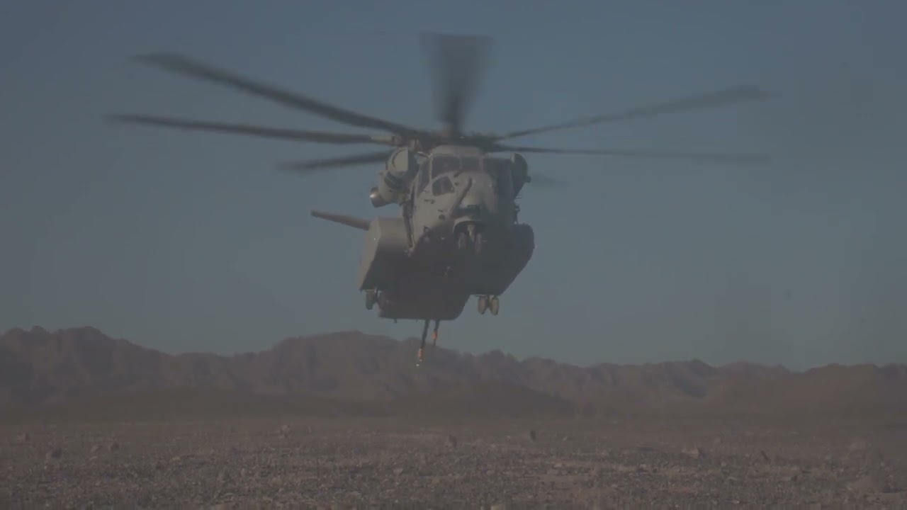 USMC perform terrain flying, aerial gunnery and external heavy lifts with CH-53K King Stallion