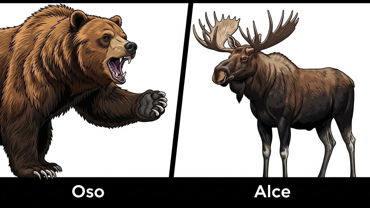 Todas las Diferencias de Fuerza Entre Oso Pardo y Alce Explicadas