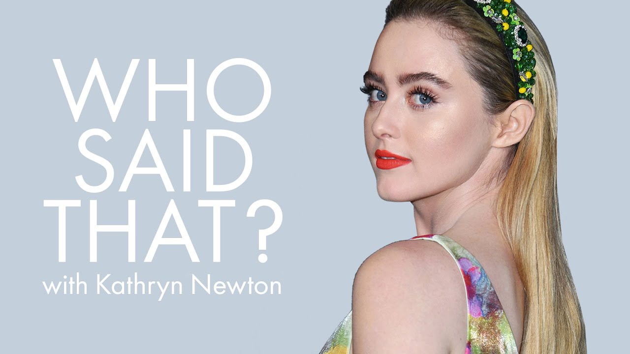 Kathryn Newton Guesses Lines From Ryan Reynolds, Julia Roberts & More | Who Said That | ELLE