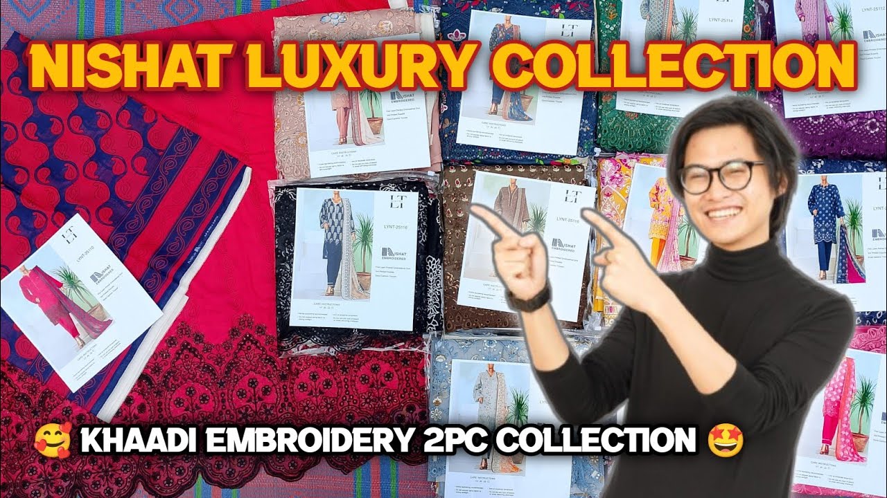 NISHAT 3PC EID COLLECTION ♥️/ KHAADI EMBROIDERY 2PC EID COLLECTION 2026