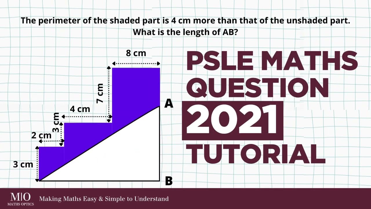 🤔PSLE Maths 2021 Question Explained: Perimeter of Shaded Area
