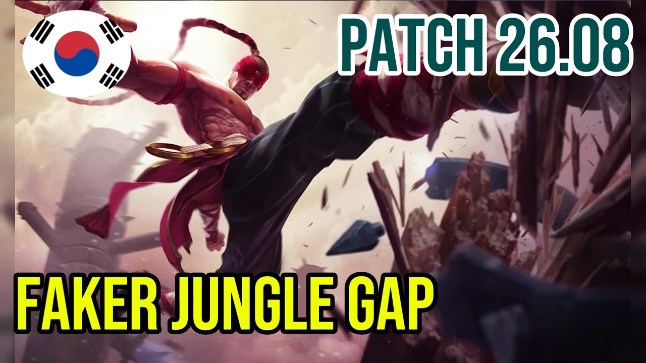 1993 LP Lee Sin Jungle Full Gameplay | Challenger T1 Faker | Patch 26.08