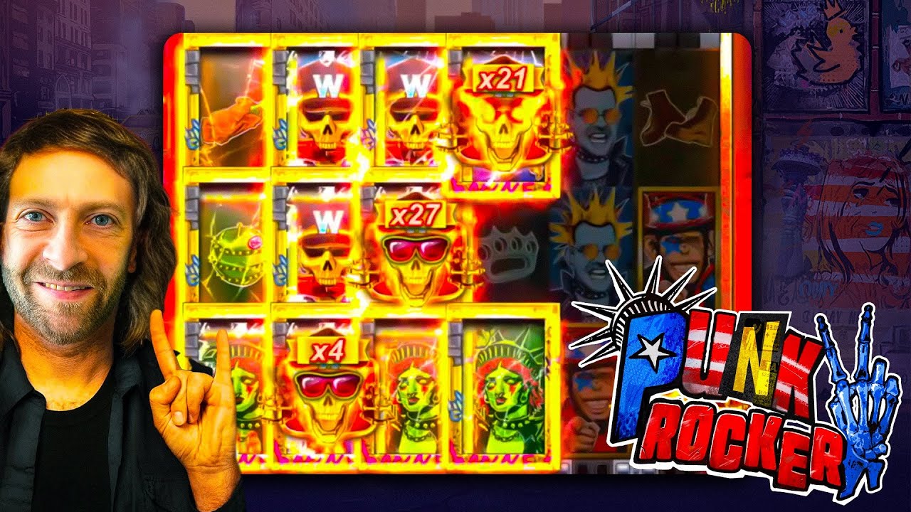 PUNK ROCKER 2! EPIC BIG WIN!! This Slot Is INSANE!!