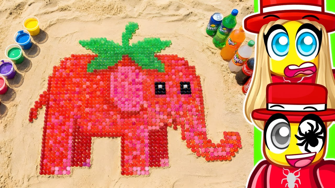 STRAWBERRY ELEPHANT Got TURNED INTO ORBEEZ..?? (MOVIE)