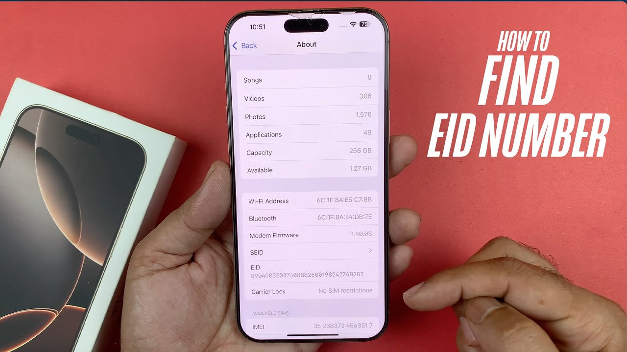 How to Find EID Number On iPhone 16 / 16 Pro
