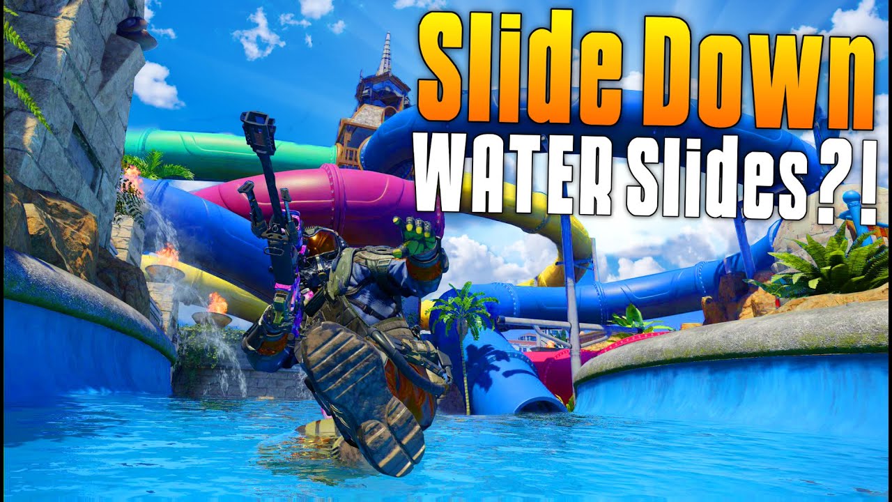Slide Down Water Slides On CoD BO3?! New Awakening DLC Gameplay! (Splash, Skyjacked, Gauntlet, Rise)