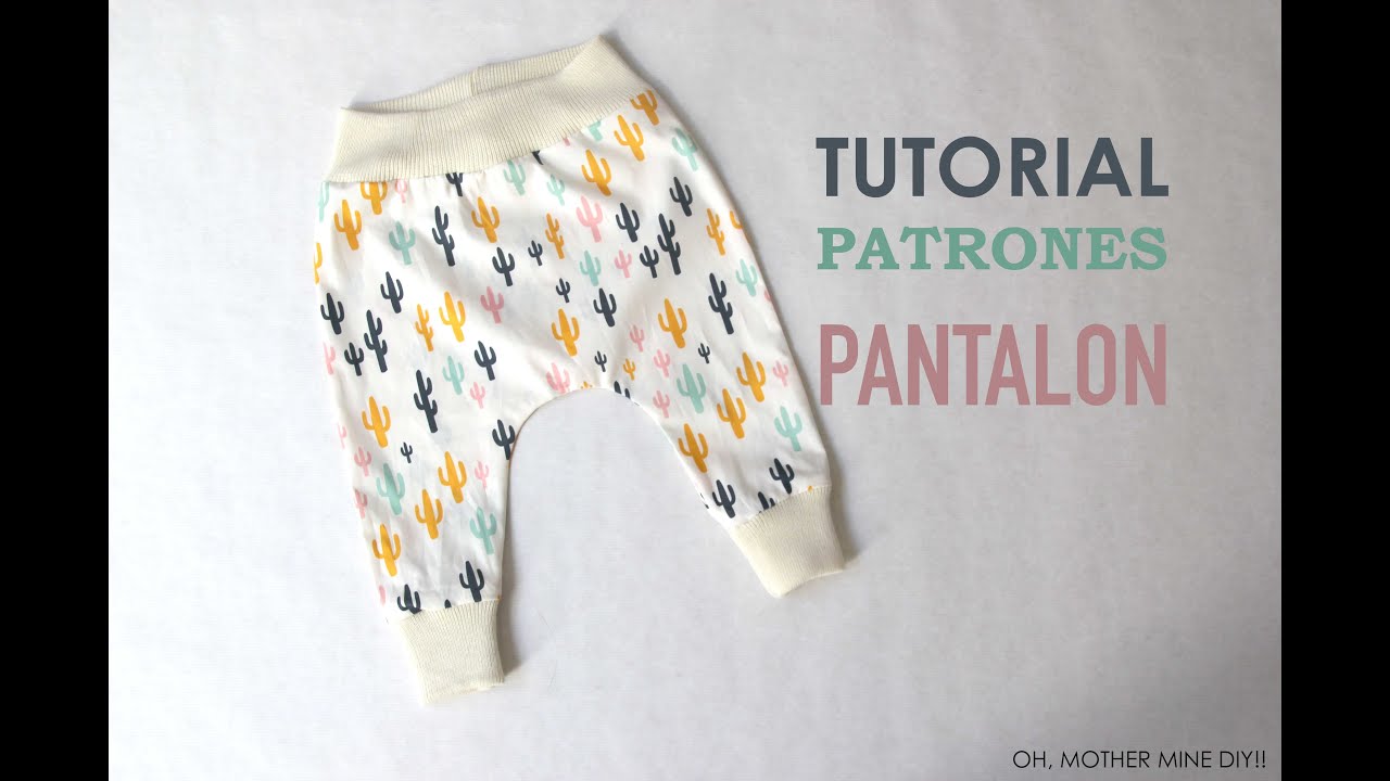 DIY Patrones pantalón legins bebe (modelo 2)